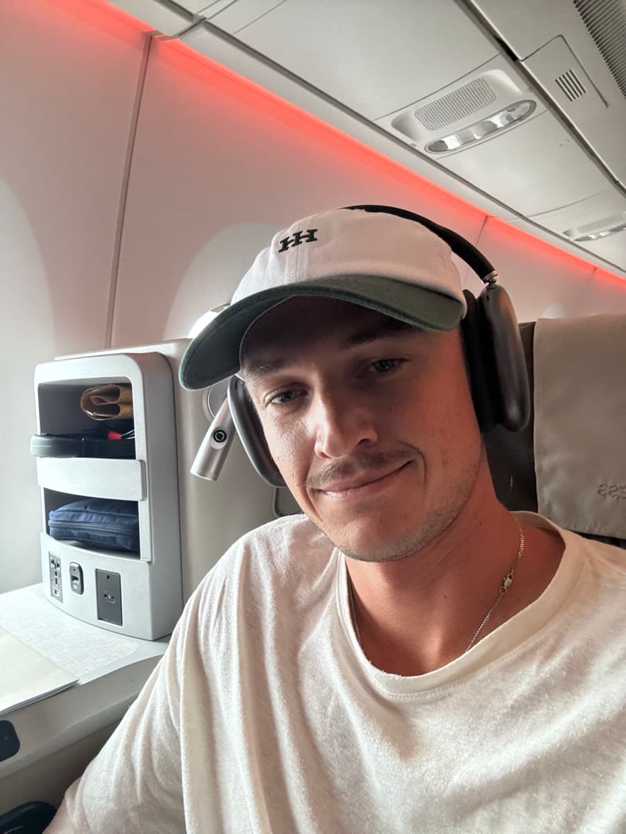 Nick in Business Class